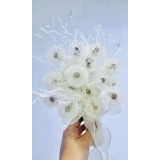 Hoa bồ công anh khô dùng trong trang trí resin handmade, hoa cưới bồ công anh