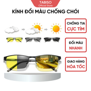 Kính Đổi Màu Đi Ngày Và Đêm Của Nam Và Nữ Chống Tia UV400 Đi Đêm Chống Chói Đeo Thời Trang Cả Nam Và Nữ TABISO