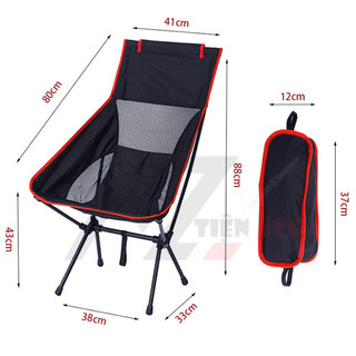Ghế gấp gọn full nhôm cắm trại, dã ngoại, câu cá, Ghế xếp dã ngoại - ghế du lịch phượt câu cá - Ghế camping