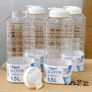 Bình nước lock and lock Dung tích 1Lít - 1.5 Lít Dùng Trữ nước trong tủ lạnh - Nhựa PET BPA An Toàn