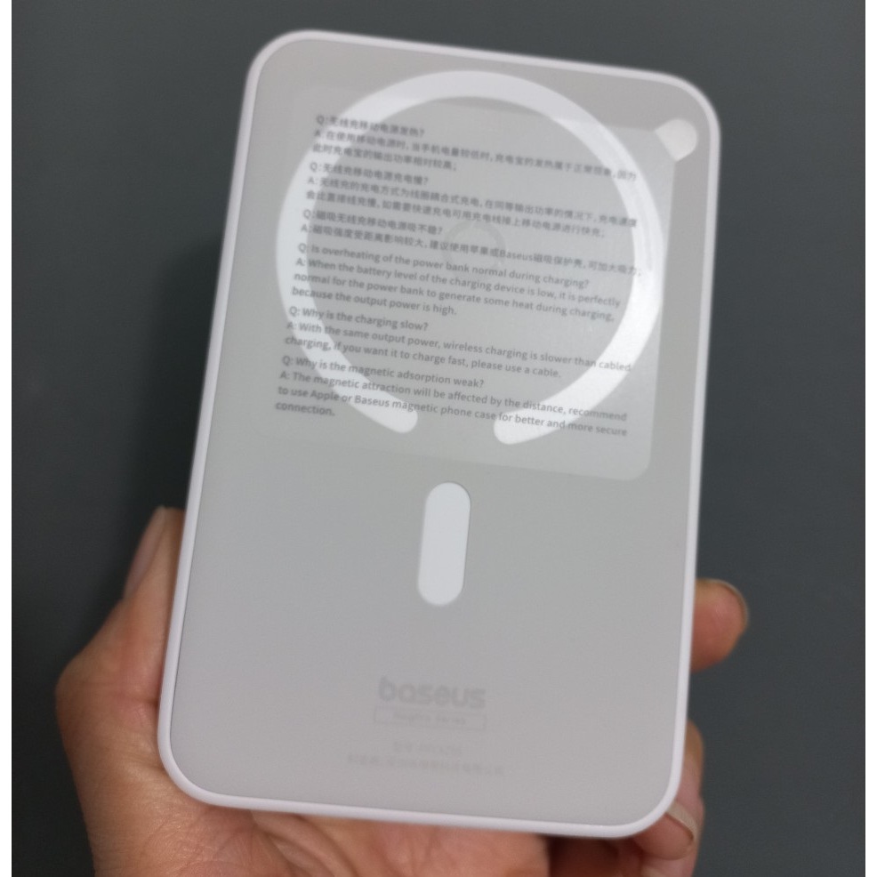 Pin dự phòng không dây nam châm kiêm giá đỡ từ tính cho iP 12-15 Baseus MagPro Magnetic Stand Power Bank PPCXZ05