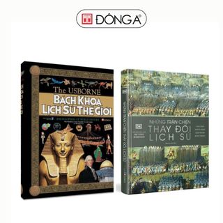 Sách - Combo 2 cuốn: Bách khoa lịch sử thế giới + Những trận chiến thay đổi lịch sử - Bìa cứng - Đông A