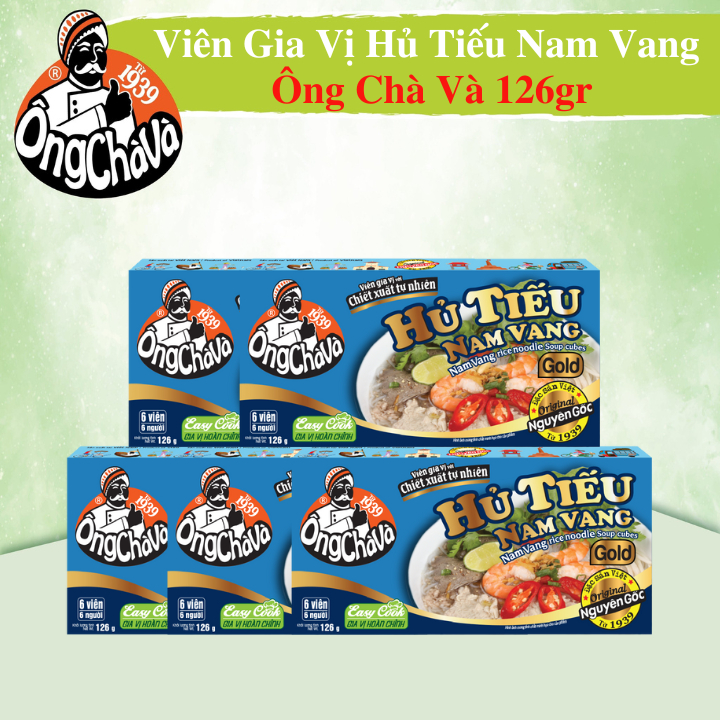 Combo 5 Hộp Viên Gia Vị Hủ Tiếu Nam Vang Gold Ông Chà Và 126g