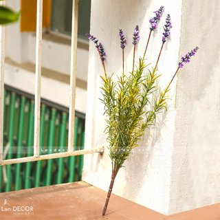 Hoa giả - Hoa oải hương, hoa lavender trang trí decor nhà cửa, văn phòng làm việc giống hệt cây thật Landecor