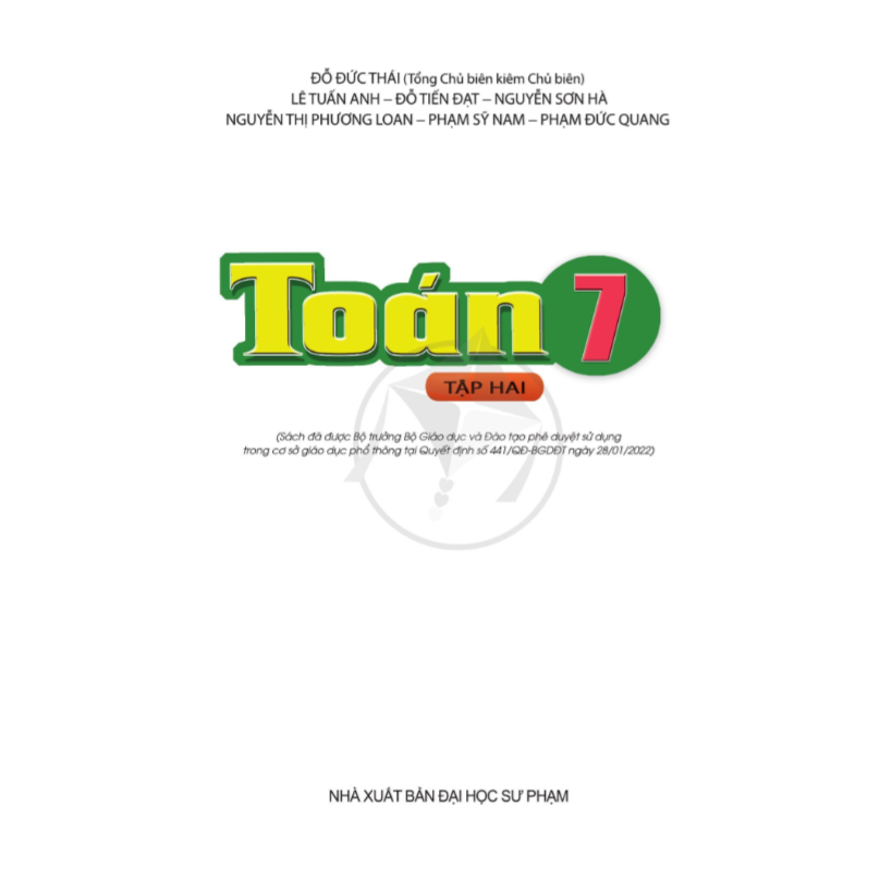 Sách Toán Lớp 7 Tập 2 - Cánh Diều