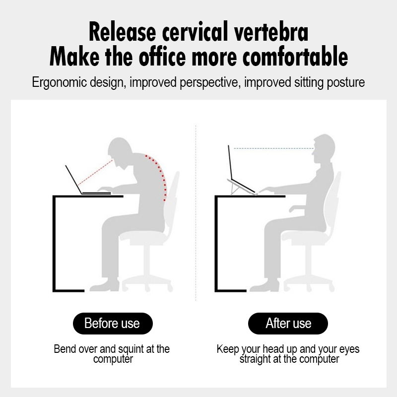 Giá để Laptop, Giá đỡ máy tính để bàn, kê laptop gaming stand notebook Macbook máy tính xách tay bằng nhôm dễ gấp gọn