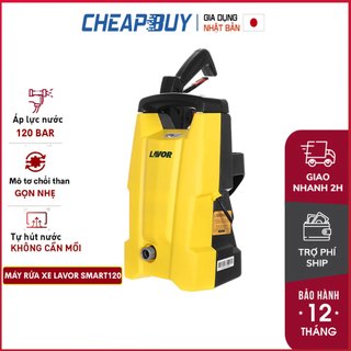 Máy xịt rửa xe cao áp mini phun áp lực nước 1700W Lavor SMART120 nhập khẩu chính hãng bảo hành 1 năm