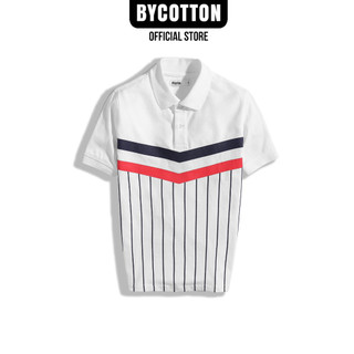 Áo thun nam cao cấp polo victoria stripes by cotton