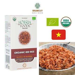 Gạo lứt đỏ hữu cơ hoa sữa 1kg - gạo hữu cơ cho bé ăn dặm - gạo organic - gạo hữu cơ cho bé ăn dặm - organicley