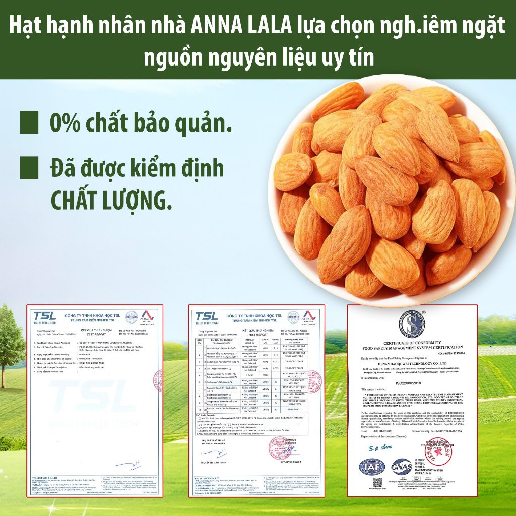 Hạt mix, hạt macca, hạnh nhân sấy khô - 500g