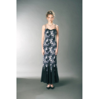 Đầm dài đuôi cá vải loang INTO.EIGHT thiết kế (BIRDIE DRESS)