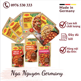(Nội địa Đức) Gia vị Maggi mỳ Ý Spaghetti các loại cực ngon, cực dễ làm hương vị đậm đà_ hàng chuẩn, đủ bill