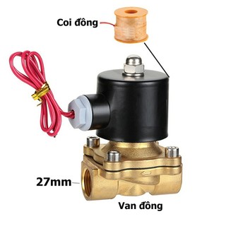 Van điện từ phi 27mm 24V, 220V thường đóng - CÔNG TẮC HẸN GIỜ - Ổ CẮM HẸN GIỜ