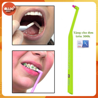 Bàn chải đầu nhỏ Curaprox Cs 1006 sợi lông ngắn vệ sinh răng niềng răng lệch răng giả