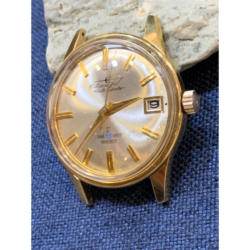 Đồng hồ nam Citizen Jet Auto Dater Automatic, 1 lịch, dây da của Nhật