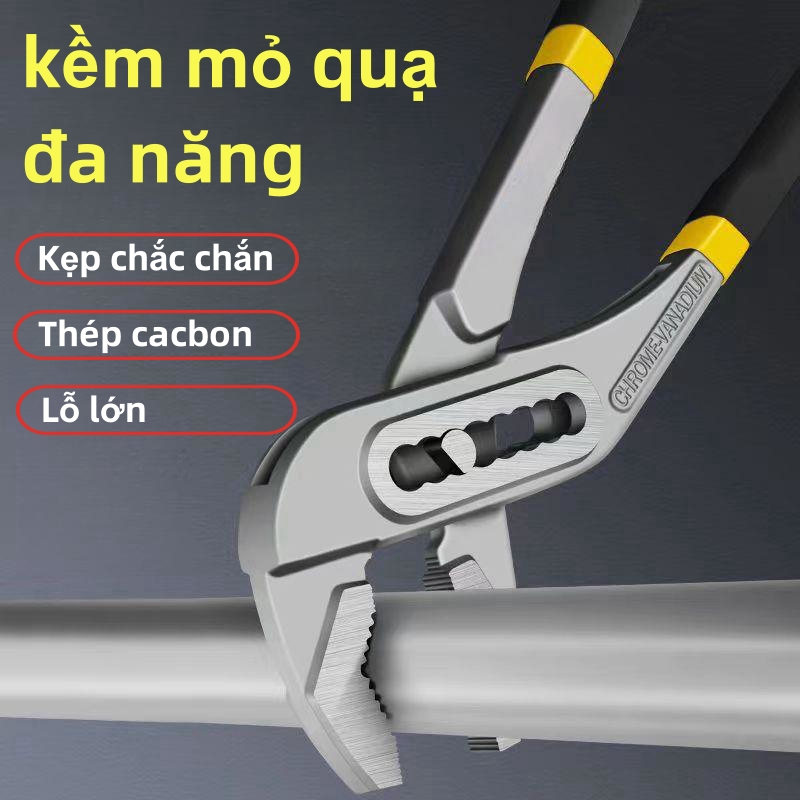 Kìm Mỏ Quạ Lắp đặt ống nước đa năng Có thể điều chỉnh Mỏ Quạ Đa chức năng mở lớn 8-12 inch vặn ống nước chuyên nghiệp
