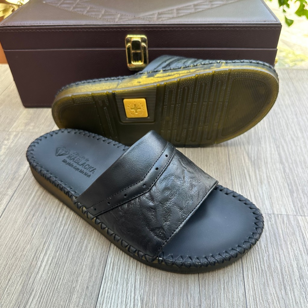 Dép da nam quai ngang đẹp,da mềm,êm,hàng thời trang cao cấp M305