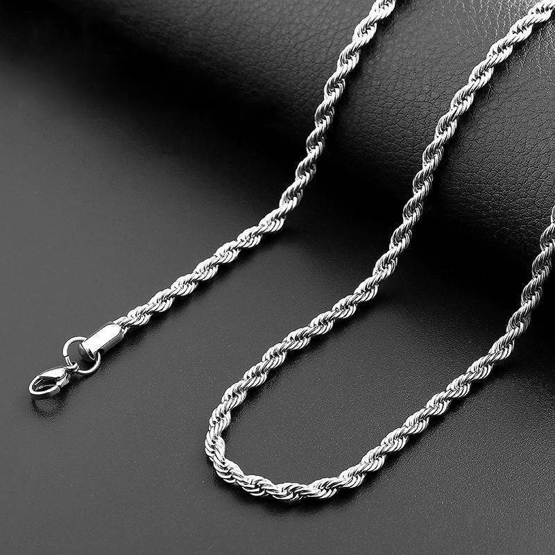 Vòng cổ nam nữ titan dây chuyền trơn basic dễ phối đồ SAZ thiết kế đơn giản nhiều lựa chọn -  Dây chuyền basic