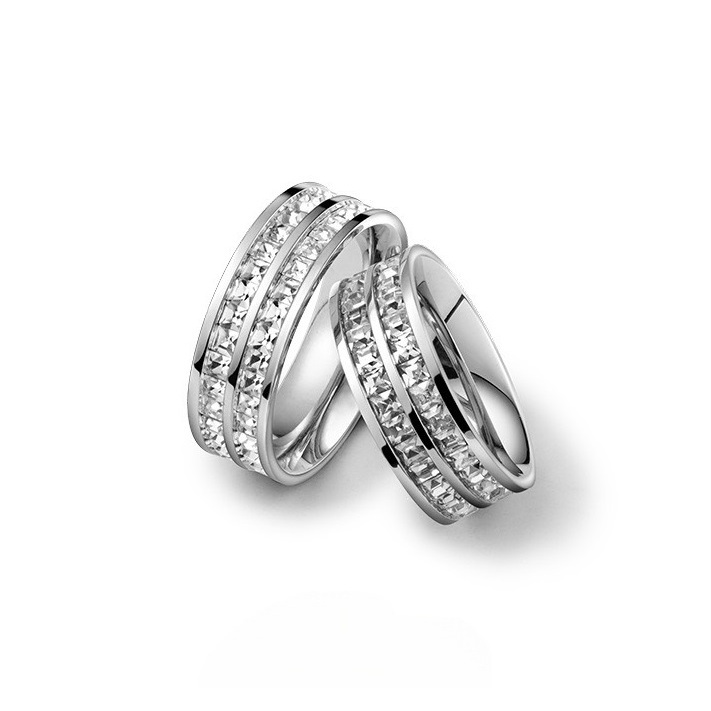 Nhẫn nam nữ titan không gỉ  SAZ thời trang chất liệu Titan đẹp đơn giản chống gỉ - Nhẫn Tổng Hợp Có Size