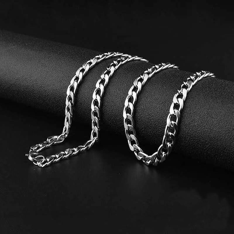 Vòng cổ nam nữ titan dây chuyền trơn basic dễ phối đồ SAZ thiết kế đơn giản nhiều lựa chọn -  Dây chuyền basic