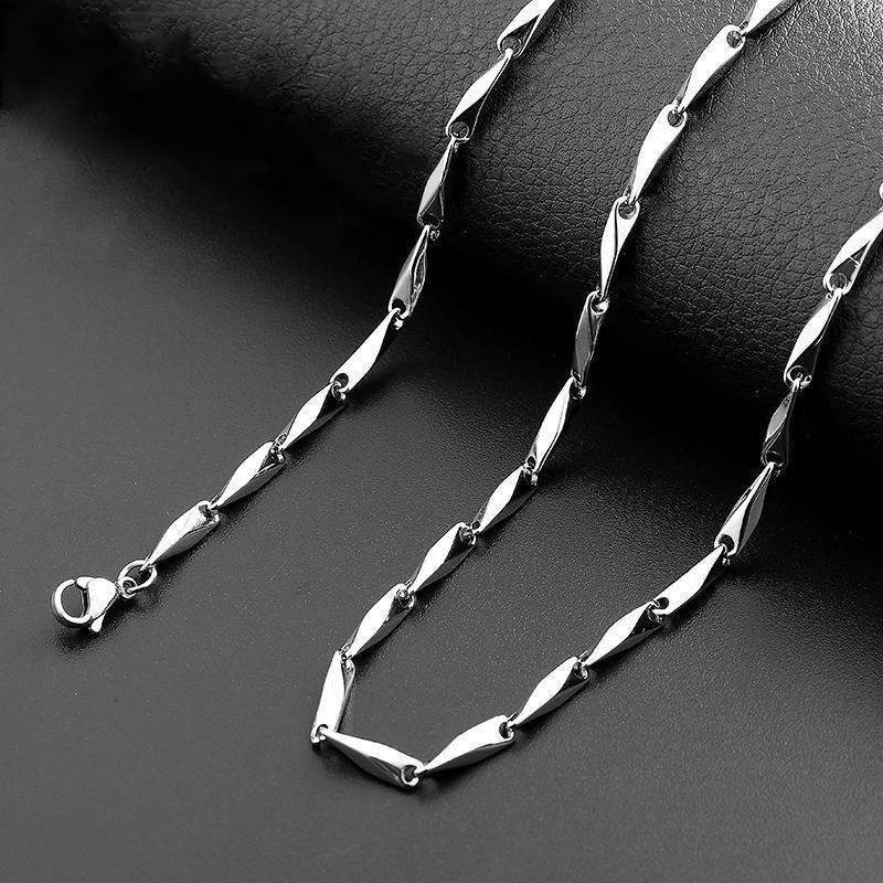 Vòng cổ nam nữ titan dây chuyền trơn basic dễ phối đồ SAZ thiết kế đơn giản nhiều lựa chọn -  Dây chuyền basic