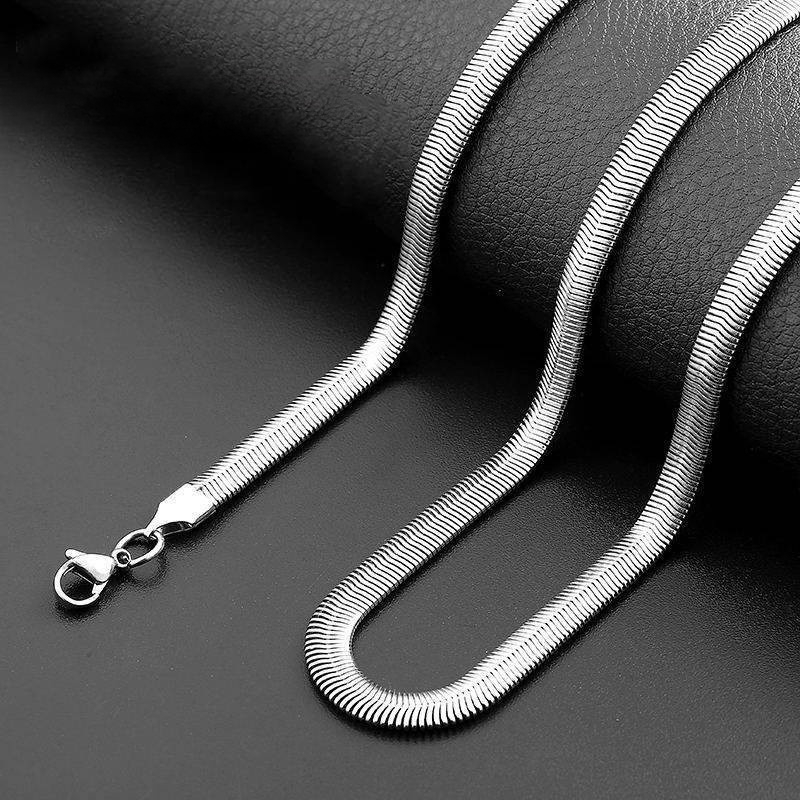 Vòng cổ nam nữ titan dây chuyền trơn basic dễ phối đồ SAZ thiết kế đơn giản nhiều lựa chọn -  Dây chuyền basic