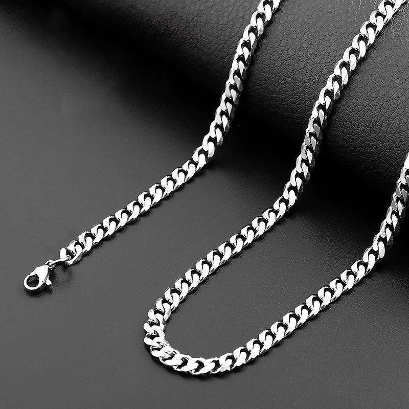 Vòng cổ nam nữ titan dây chuyền trơn basic dễ phối đồ SAZ thiết kế đơn giản nhiều lựa chọn -  Dây chuyền basic