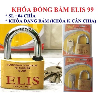 Khóa móc elis 99 size 50mm / 60mm- made in taiwan