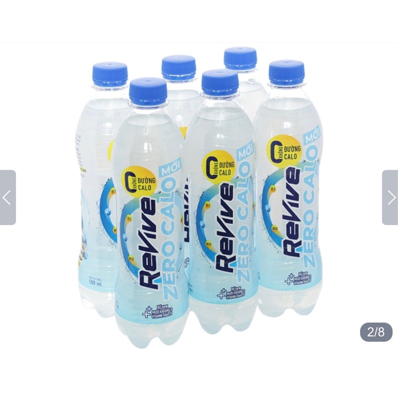 (Set6Chai) Nước bù khoáng Revive không calo / Revive Nguyên Bản (500ml/chai)