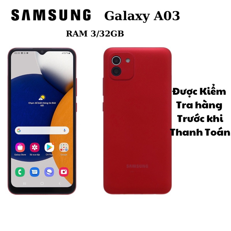 Điện thoại Samsung Galaxy A03 Ram3GB/32GB Pin 4000