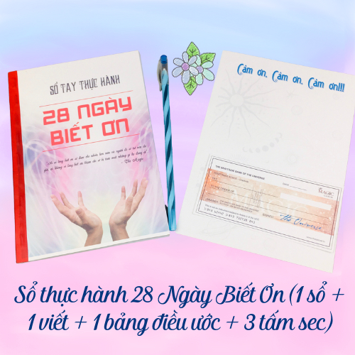 Sổ tay thực hành 28 ngày lòng biết ơn - The Magic Luật Hấp Dẫn giúp mong ước của bạn trở thành hiện thực