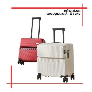 Vali xách tay du lịch size 18inch, 20inch, vali du lịch kết hợp cổng USB, khóa an toàn