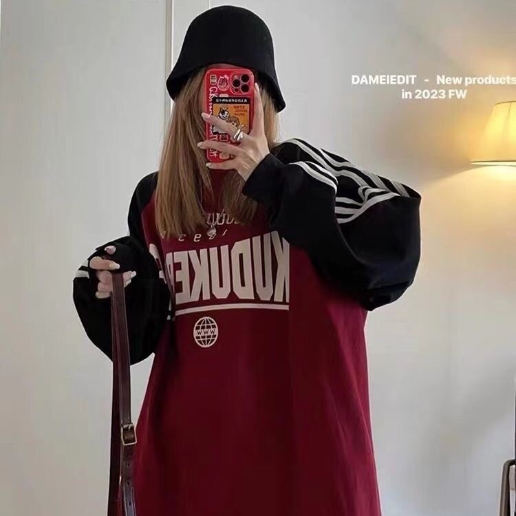 Áo Nỉ Nam Nữ, Áo Sweater Phối Sọc Tay Chất Nỉ Tàu Phong Cách Hàn Quốc