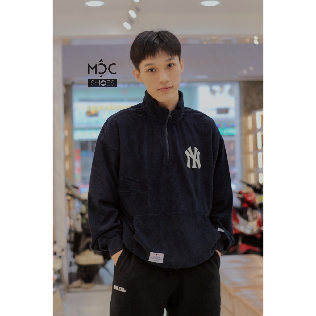 [Chính Hãng] Áo Sweater Zip Logo La - Navy - Code: 13867757