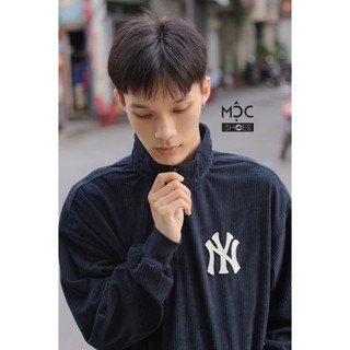[Chính Hãng] Áo Sweater Zip Logo La - Navy - Code: 13867757