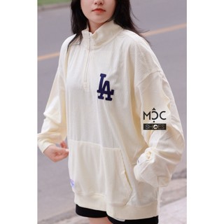 [Chính Hãng] Áo Sweater Zip Logo La - Kem - Code: 13867758