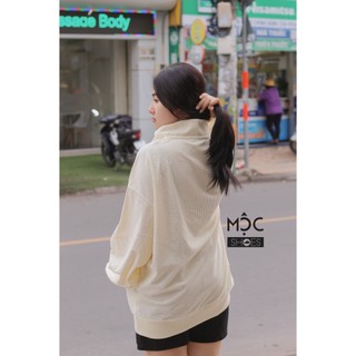 [Chính Hãng] Áo Sweater Zip Logo La - Kem - Code: 13867758