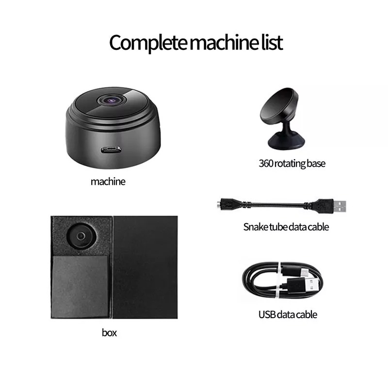 Camera Mini Wifi 3G , Camera Siêu Nhỏ , Camera Mini Wifi A9 Full HD 1080PH Hỗ Trợ Đàm Thoại 2 Chiều