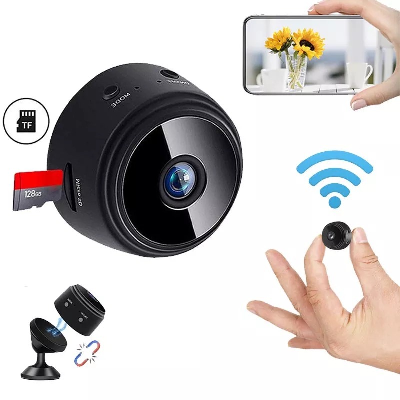 Camera Mini Wifi 3G , Camera Siêu Nhỏ , Camera Mini Wifi A9 Full HD 1080PH Hỗ Trợ Đàm Thoại 2 Chiều