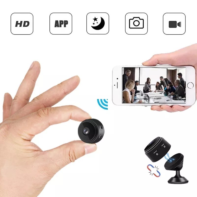 Camera Mini Wifi 3G , Camera Siêu Nhỏ , Camera Mini Wifi A9 Full HD 1080PH Hỗ Trợ Đàm Thoại 2 Chiều