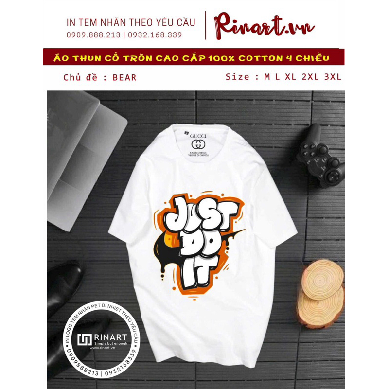 Áo thun unisex cotton phong cách nhiều mẫu hot 2024