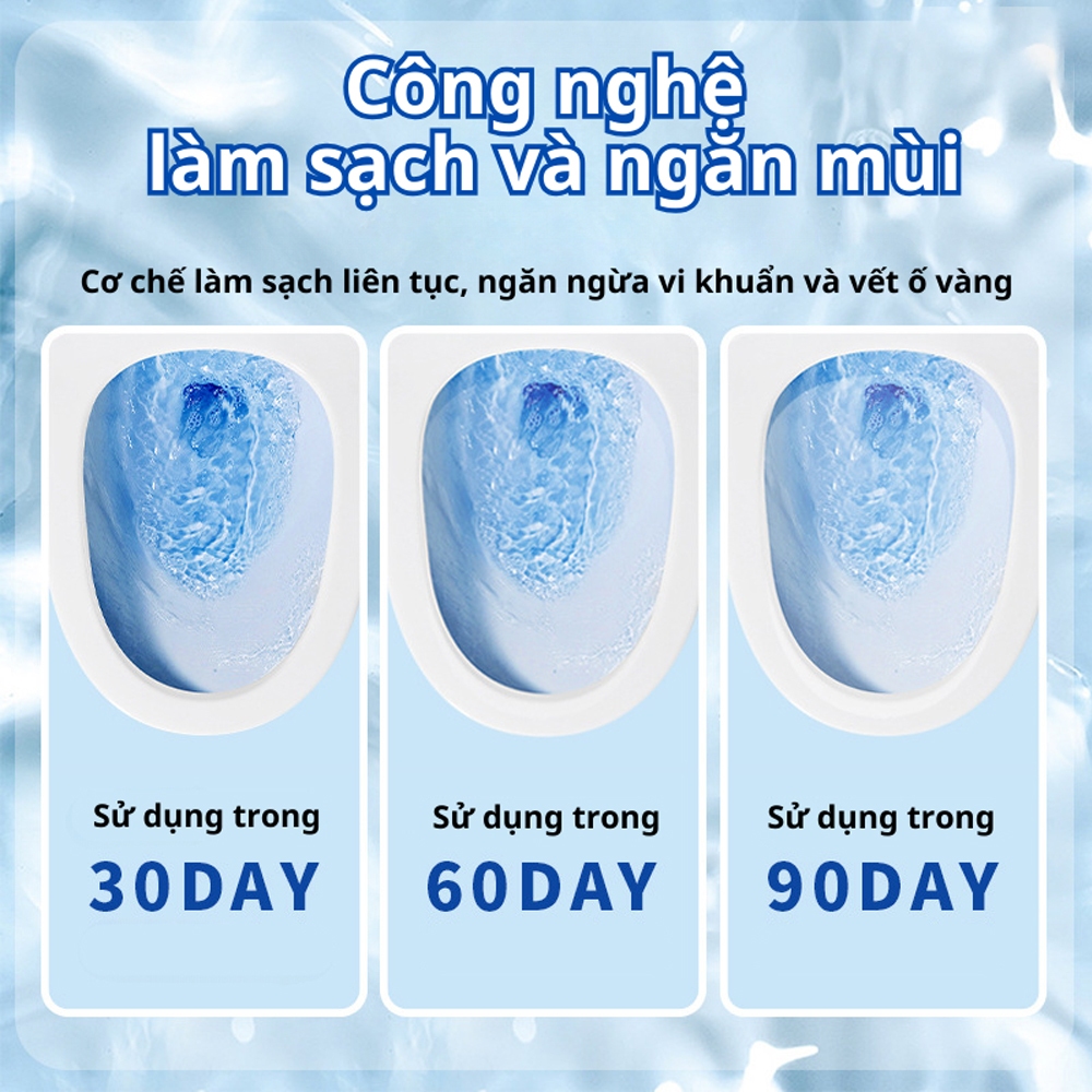 Viên thả bồn cầu diệt khuẩn, khử mùi thế hệ mới dùng trong 90 ngày, Viên tẩy bồn cầu hình thú có dây hương thơm mát