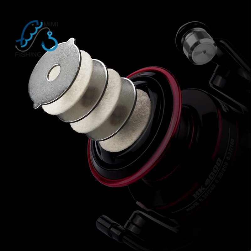 Máy câu cá Full kim loại núm tròn 2000-6000