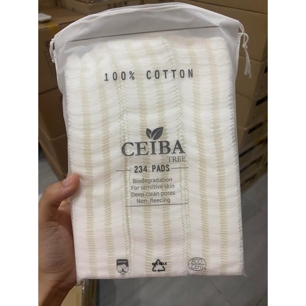Bông Tẩy Trang Ceiba Tree Siêu Mềm Mịn Không Xơ Bông 234 miếng