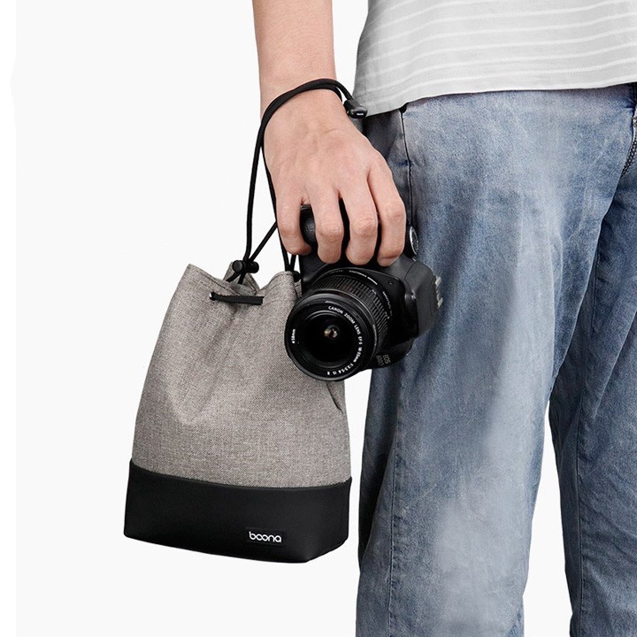 Túi đựng máy ảnh CHANGXINH TT120 thời trang 3 lớp, tặng khăn lau lens