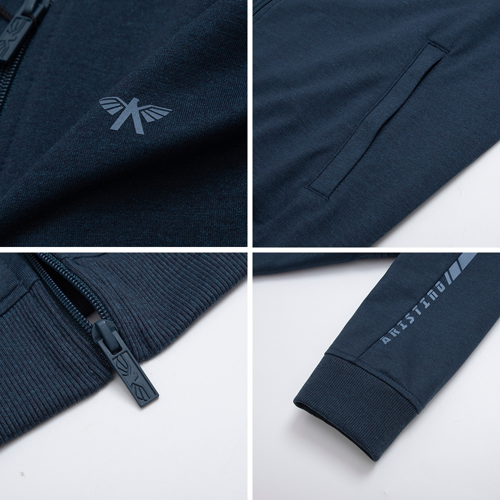 Bộ đồ thu đông nam ARISTINO dáng suông nhẹ thoải mái, chất liệu dày dặn cao cấp, phần bo gấu năng động - ALH006W2