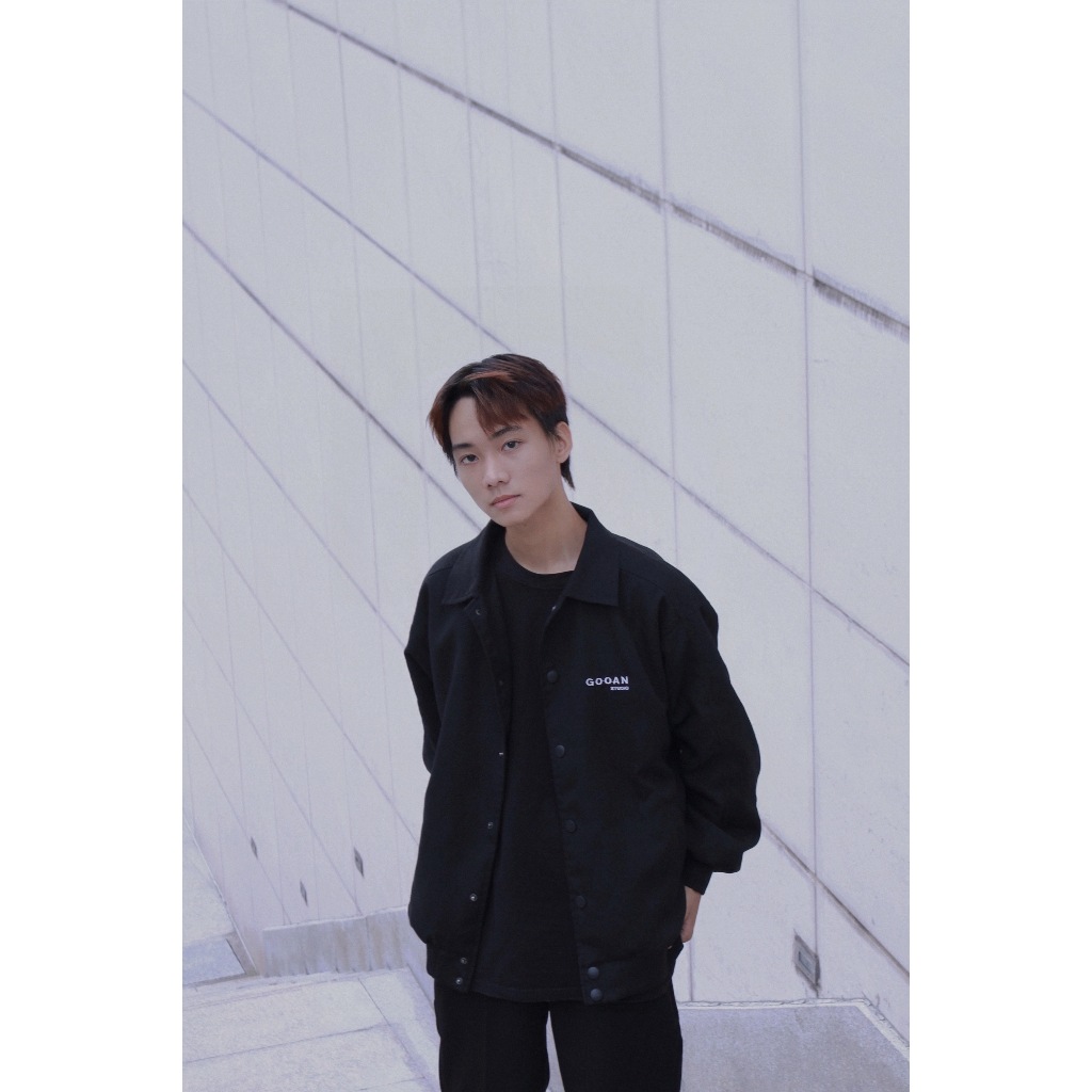 Áo Khoác Varsity Bomber Gooan Basic Form Rộng Unisex