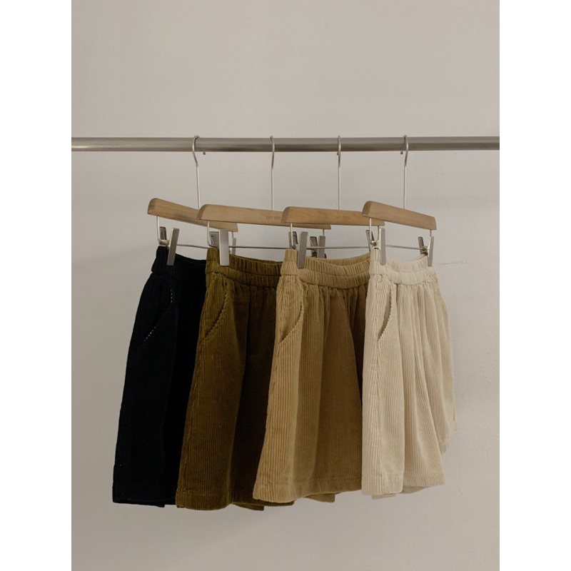 KAYY. Quần short nhung tăm cạp chun _ Q6645