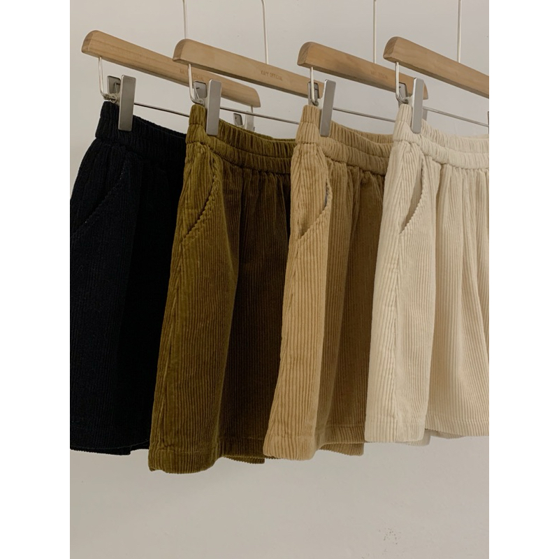 KAYY. Quần short nhung tăm cạp chun _ Q6645