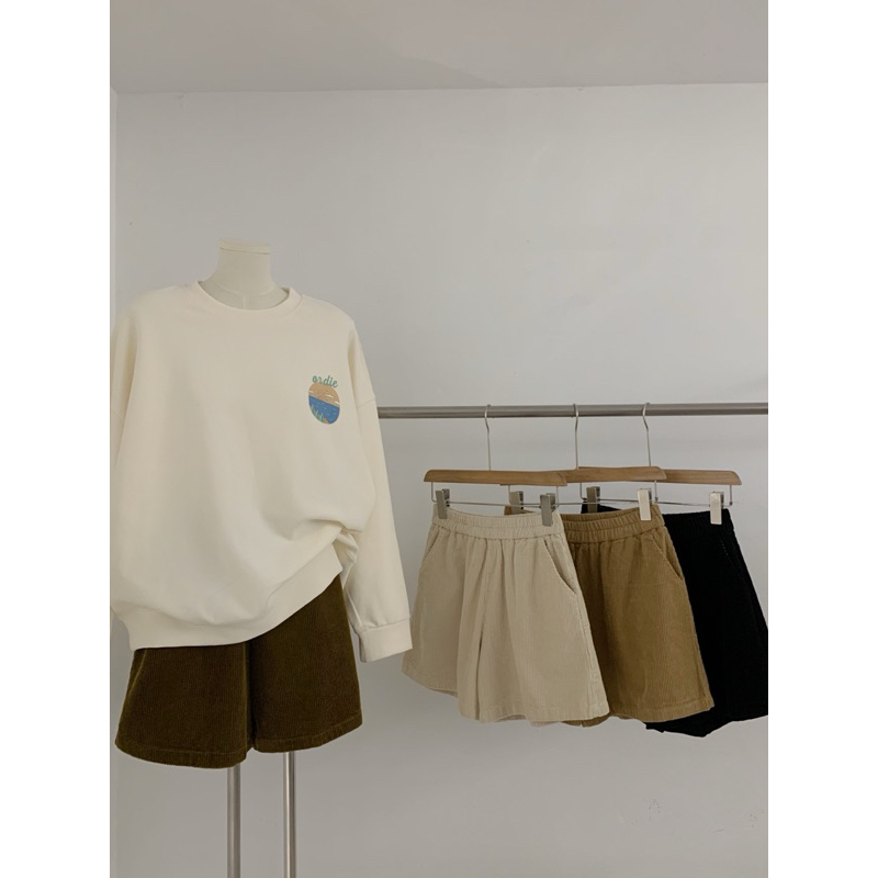 KAYY. Quần short nhung tăm cạp chun _ Q6645